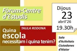 Imagen principal de Mesa redonda en Alaior: 'Quina escola necessitam i quina tenim?' en Nooksense