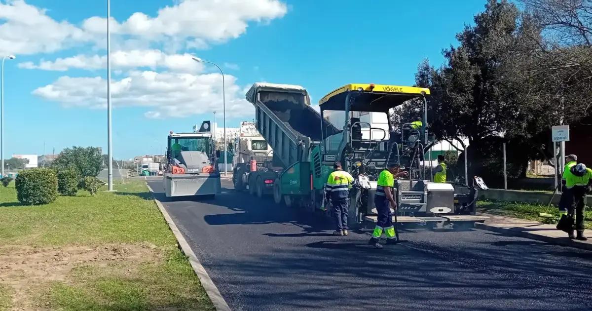 Que las obras de mejora del pavimento en el primer tramo de la carretera...