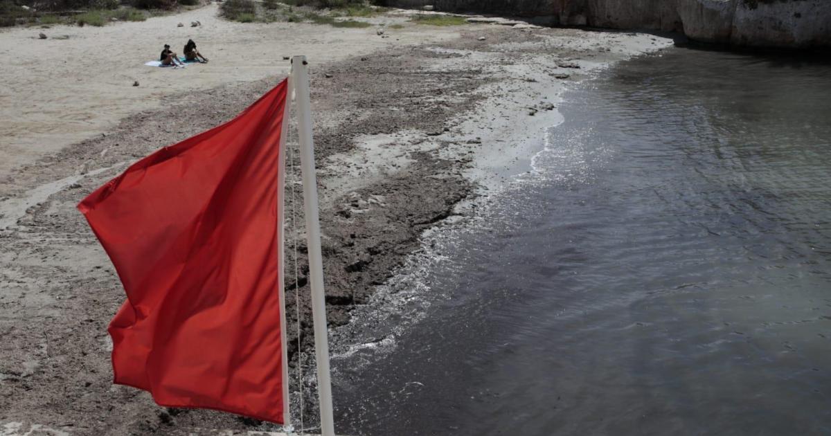 El 'olvido' de Sa Platja Gran de Ciutadella: 13 días cerrada por vertidos y los vecinos indignados