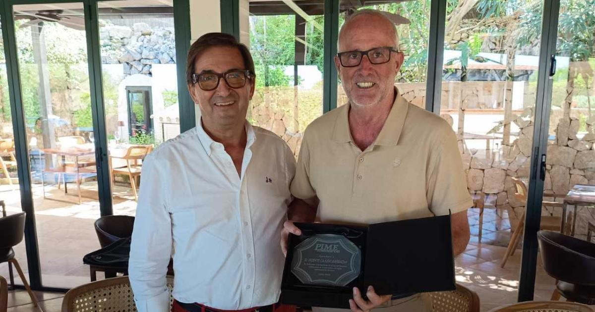 Homenaje de PIME Menorca a Vicente Cajuso por su compromiso empresarial