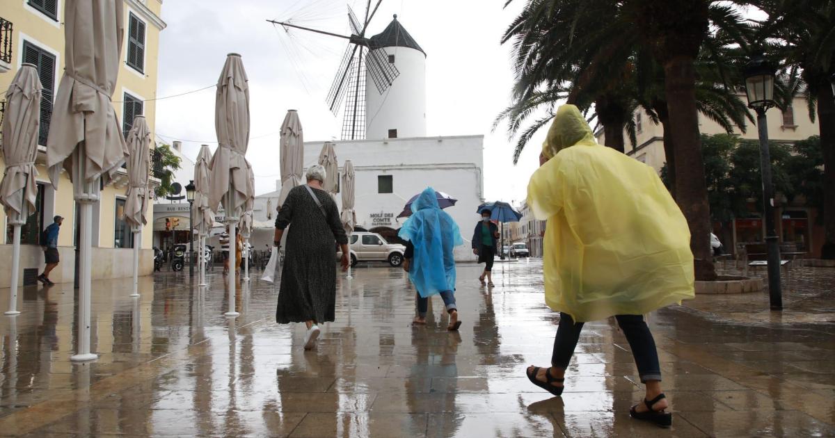 La dana Alice pone en alerta a Menorca por lluvias y tormentas este fin de semana